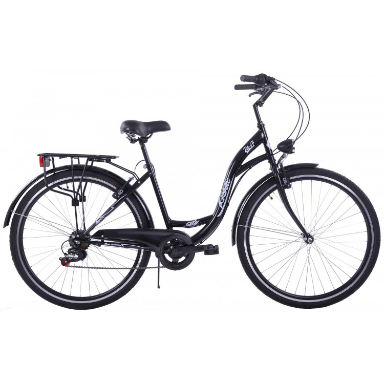 Mestský bicykel 28" Kozbike KOZ13-K14 6 prevodový Čierny